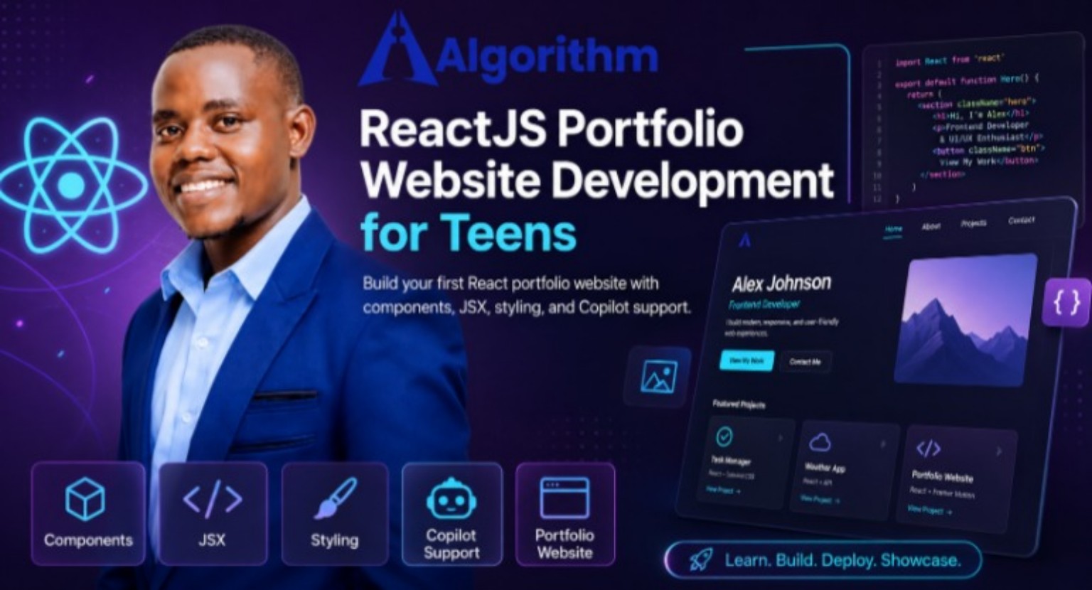 Portfolio Website Development for Teens | Learn React